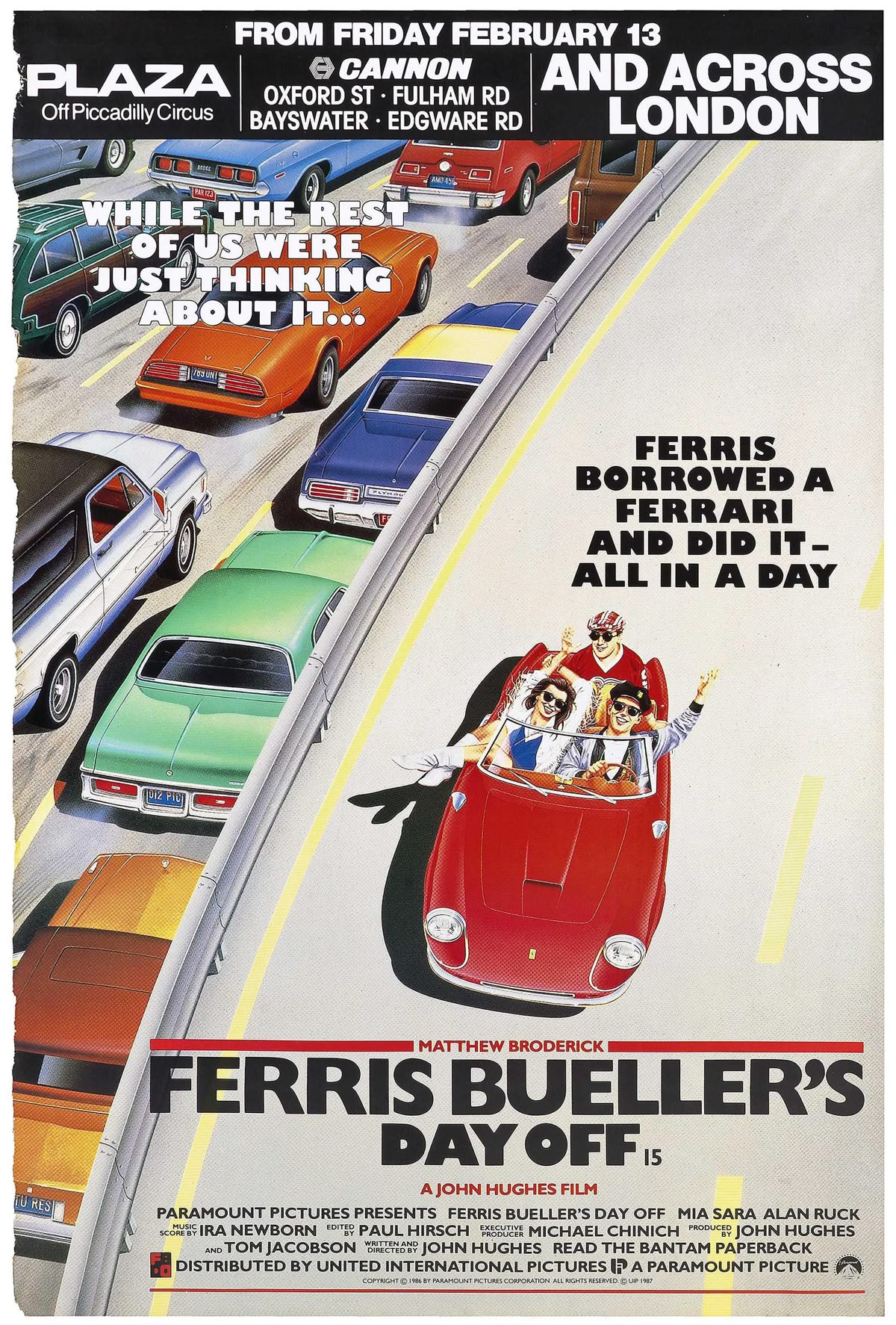 Farris Bueller's Day Off Movie Poster